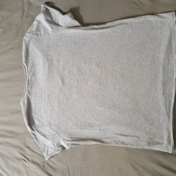 Lucky & Coco Gray Cotton Shirt with Cream Embroidery Size Medium - Picture 6 of 8